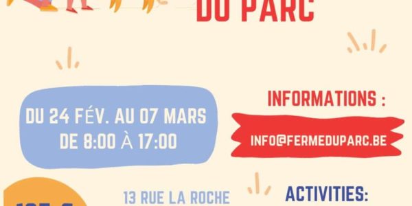 Ouverture des Inscriptions pour les Stages de Carnaval 2025 à La Ferme du Parc ! 